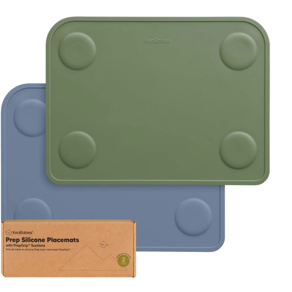 NEW KeaBabies Silicone Placemats w/ Suction Tabs – Set of 4